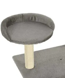 vidaXL Cat Tree with Sisal Scratching Posts 95 cm Grey