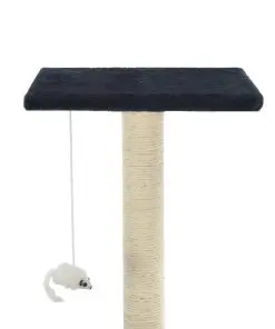 vidaXL Cat Tree with Sisal Scratching Posts 95 cm Dark Blue