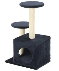 vidaXL Cat Tree with Sisal Scratching Posts 60 cm Dark Blue