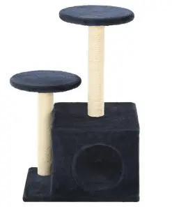 vidaXL Cat Tree with Sisal Scratching Posts 60 cm Dark Blue
