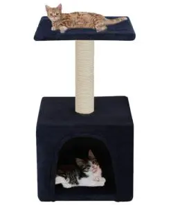 vidaXL Cat Tree with Sisal Scratching Post 55 cm Dark Blue