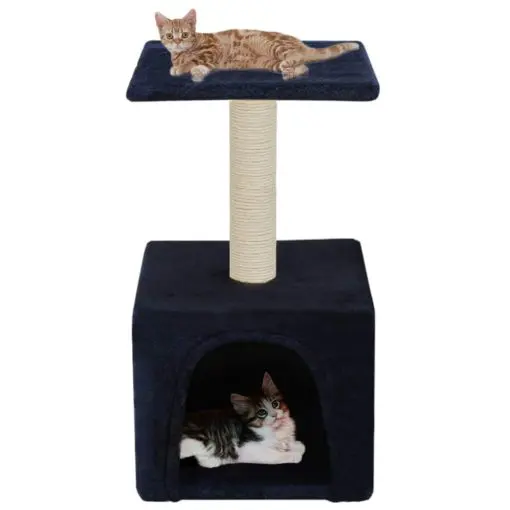 vidaXL Cat Tree with Sisal Scratching Post 55 cm Dark Blue