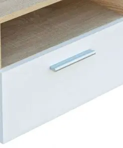 vidaXL TV Cabinets 2 pcs Chipboard 95x35x36 cm Oak and White