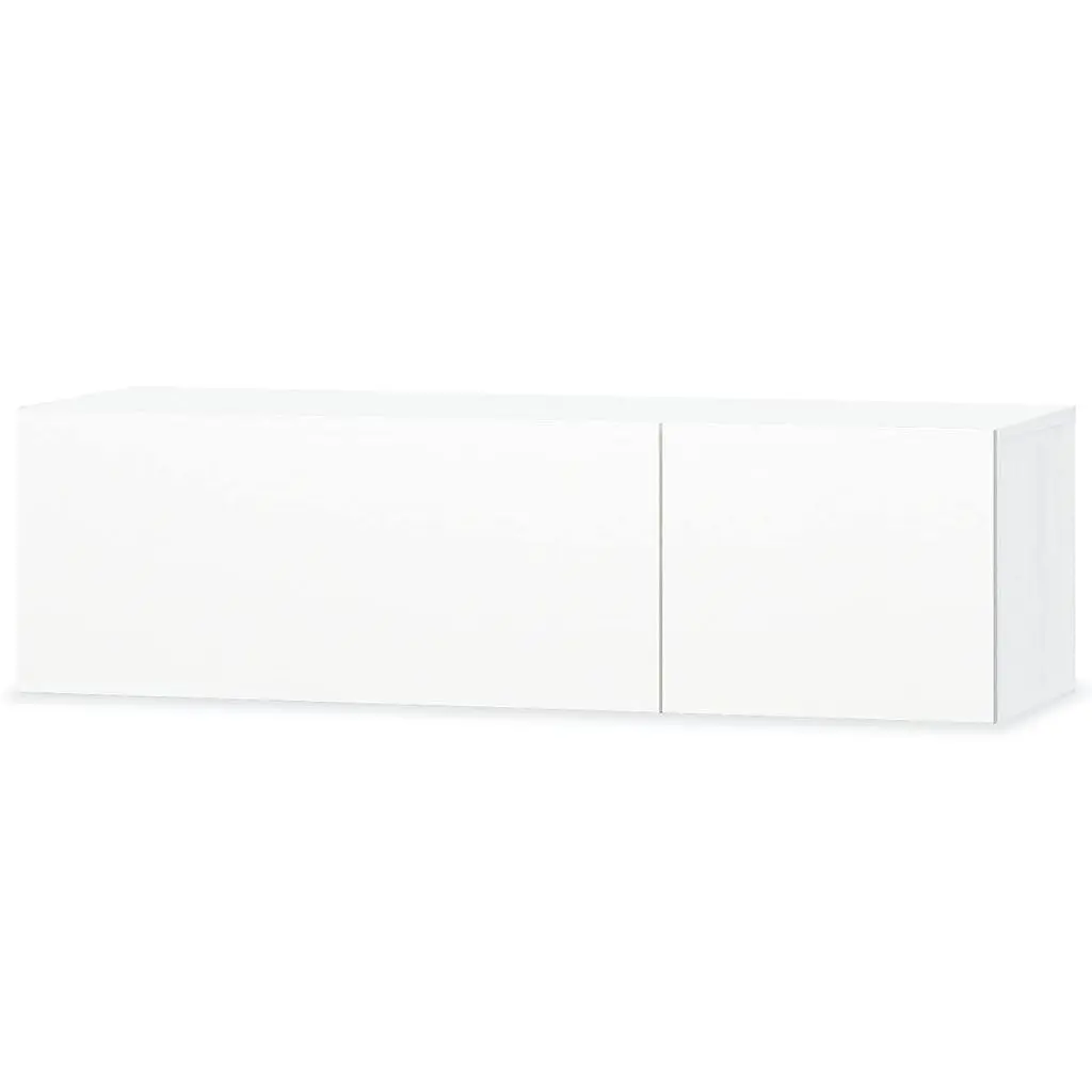 vidaXL TV Cabinets 2 pcs Chipboard 120x40x34 cm High Gloss White