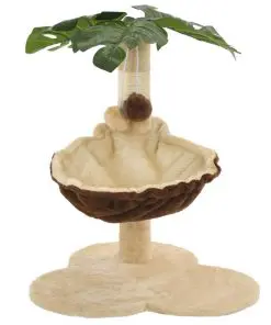 vidaXL Cat Tree with Sisal Scratching Post 50 cm Beige and Brown