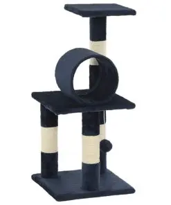 vidaXL Cat Tree with Sisal Scratching Posts 65 cm Dark Blue