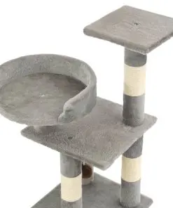 vidaXL Cat Tree with Sisal Scratching Posts 65 cm Grey