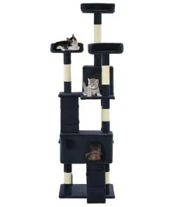 vidaXL Cat Tree with Sisal Scratching Posts 170 cm Blue