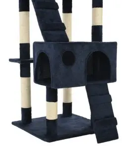 vidaXL Cat Tree with Sisal Scratching Posts 170 cm Blue