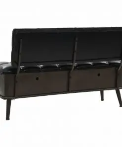 vidaXL Storage Bench with Backrest Artificial Leather 120x52x75 cm