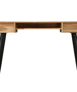 vidaXL Writing Table Solid Acacia Wood 118x45x76 cm