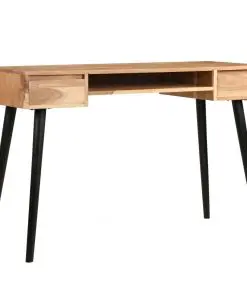 vidaXL Writing Table Solid Acacia Wood 118x45x76 cm