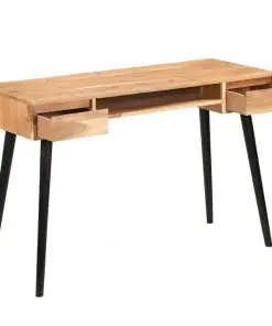 vidaXL Writing Table Solid Acacia Wood 118x45x76 cm