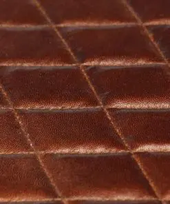 vidaXL Bar Chairs 2 pcs Brown Real Leather