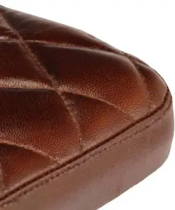 vidaXL Bar Chairs 2 pcs Brown Real Leather