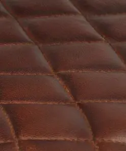 vidaXL Dining Chairs 2 pcs with Armrests Brown Real Leather