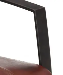 vidaXL Armchair Brown Real Leather