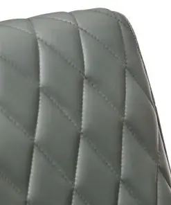 vidaXL Armchair Grey Real Leather