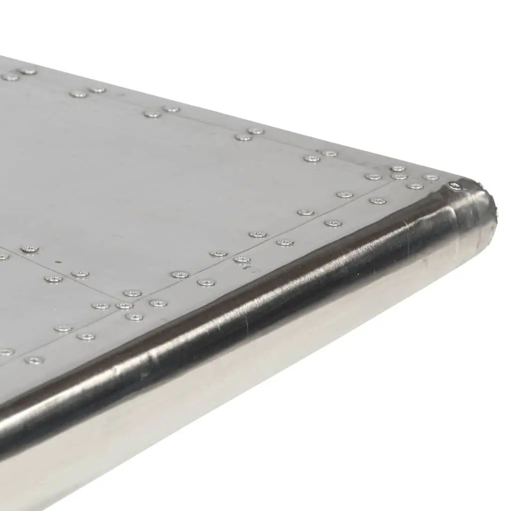 vidaXL Aviator Coffee Table Aluminium Vintage Aircraft Airman Style