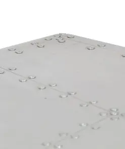 vidaXL Aviator Coffee Table Aluminium Vintage Aircraft Airman Style