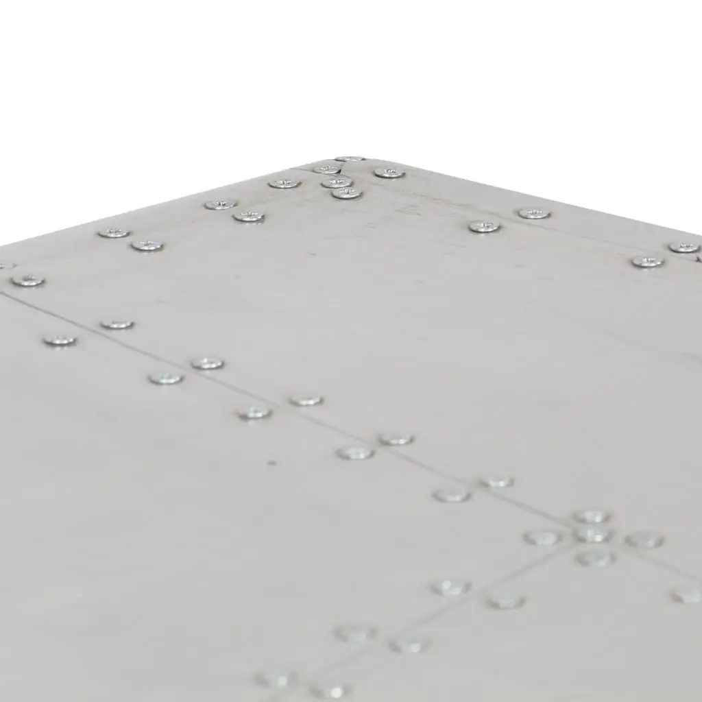 vidaXL Aviator Coffee Table Aluminium Vintage Aircraft Airman Style