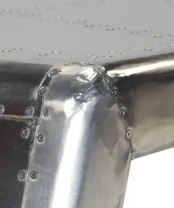 vidaXL Aviator Coffee Table Aluminium Vintage Aircraft Airman Style