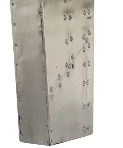 vidaXL Aviator Coffee Table Aluminium Vintage Aircraft Airman Style