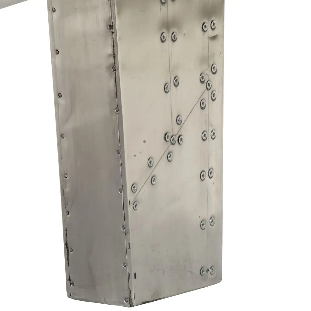 vidaXL Aviator Coffee Table Aluminium Vintage Aircraft Airman Style