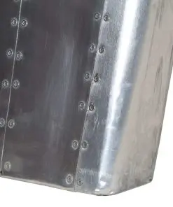 vidaXL Aviator Coffee Table Aluminium Vintage Aircraft Airman Style