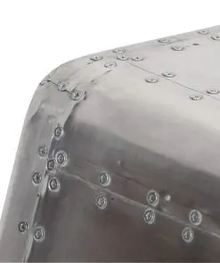 vidaXL Aviator Coffee Table Aluminium Vintage Aircraft Airman Style