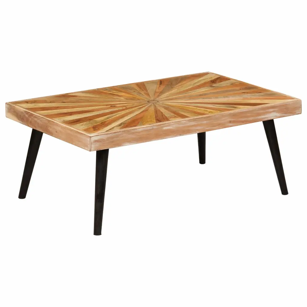 vidaXL Coffee Table Solid Mango Wood 90x55x36 cm
