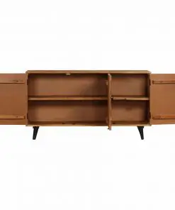 vidaXL Sideboard Solid Mango Wood 140x35x75 cm
