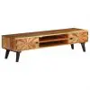vidaXL TV Cabinet Solid Mango Wood 145x35x35 cm