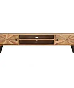 vidaXL TV Cabinet Solid Mango Wood 145x35x35 cm