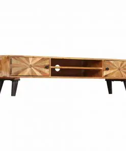 vidaXL TV Cabinet Solid Mango Wood 145x35x35 cm