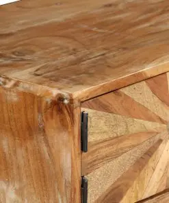 vidaXL TV Cabinet Solid Mango Wood 145x35x35 cm