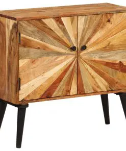 vidaXL Sideboard Solid Mango Wood 85x30x75 cm