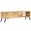 vidaXL TV Cabinet Solid Mango Wood 140x30x40 cm