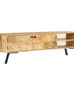vidaXL TV Cabinet Solid Mango Wood 140x30x40 cm