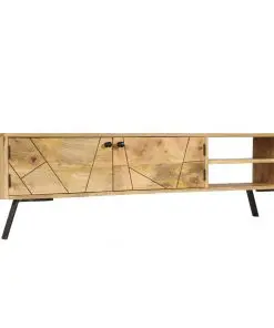 vidaXL TV Cabinet Solid Mango Wood 140x30x40 cm