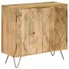 vidaXL Sideboard Solid Mango Wood 80x30x75 cm