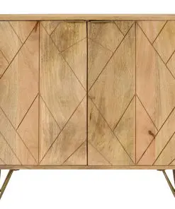 vidaXL Sideboard Solid Mango Wood 80x30x75 cm
