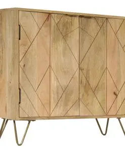 vidaXL Sideboard Solid Mango Wood 80x30x75 cm