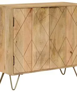 vidaXL Sideboard Solid Mango Wood 80x30x75 cm