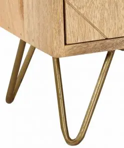 vidaXL Sideboard Solid Mango Wood 80x30x75 cm