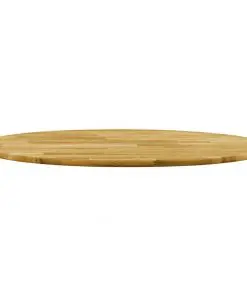 vidaXL Table Top Solid Oak Wood Round 23 mm 600 mm