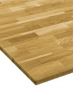 vidaXL Table Top Solid Oak Wood Square 23 mm 70×70 cm