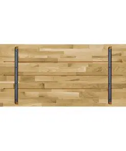 vidaXL Table Top Solid Oak Wood Rectangular 23 mm 120×60 cm