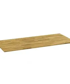 vidaXL Table Top Solid Oak Wood Rectangular 23 mm 140×60 cm