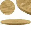 vidaXL Table Top Solid Oak Wood Round 44 mm 700 mm